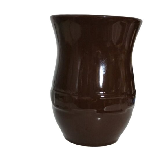 Longaberger Woven Traditions Utensil Vase Chocolate 32036170 Made In China - Picture 13 of 13